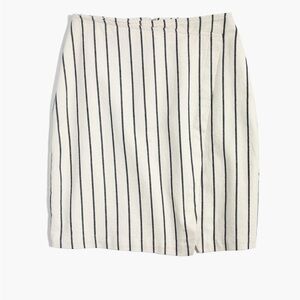 Madewell wrap mini skirt in stripe